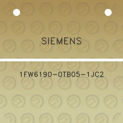 siemens-1fw6190-0tb05-1jc2