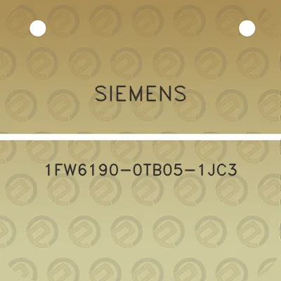 siemens-1fw6190-0tb05-1jc3