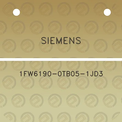 siemens-1fw6190-0tb05-1jd3