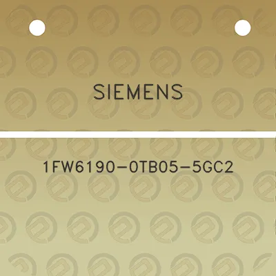 siemens-1fw6190-0tb05-5gc2