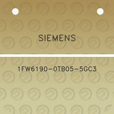 siemens-1fw6190-0tb05-5gc3