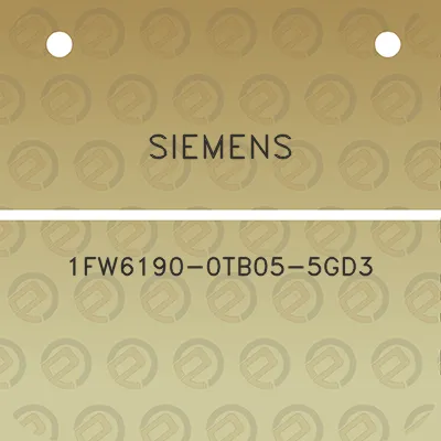 siemens-1fw6190-0tb05-5gd3