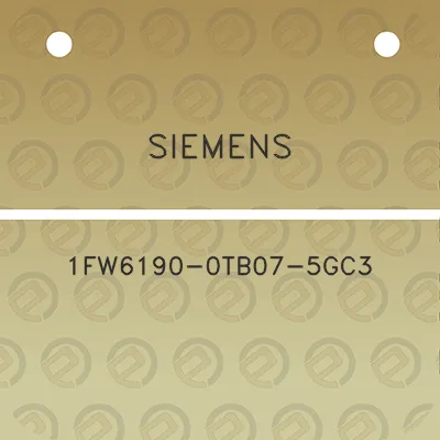 siemens-1fw6190-0tb07-5gc3