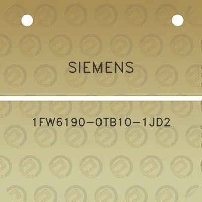 siemens-1fw6190-0tb10-1jd2