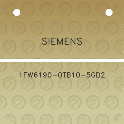 siemens-1fw6190-0tb10-5gd2