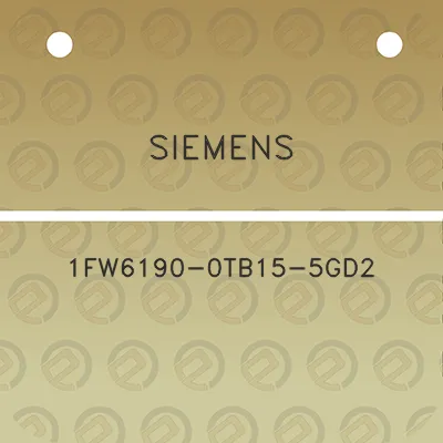 siemens-1fw6190-0tb15-5gd2