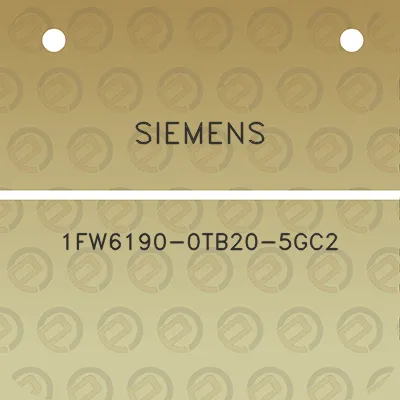 siemens-1fw6190-0tb20-5gc2