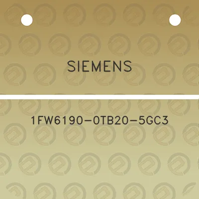 siemens-1fw6190-0tb20-5gc3