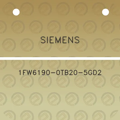 siemens-1fw6190-0tb20-5gd2