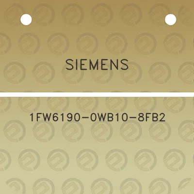 siemens-1fw6190-0wb10-8fb2