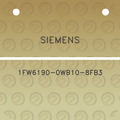 siemens-1fw6190-0wb10-8fb3