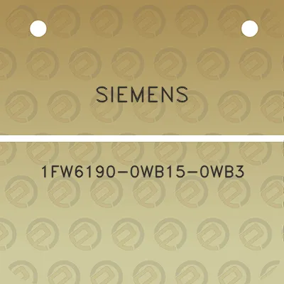 siemens-1fw6190-0wb15-0wb3