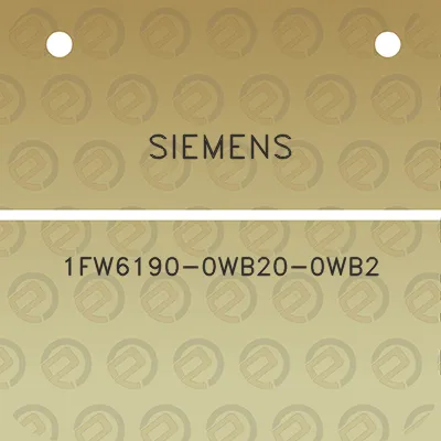 siemens-1fw6190-0wb20-0wb2