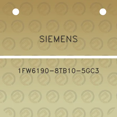 siemens-1fw6190-8tb10-5gc3