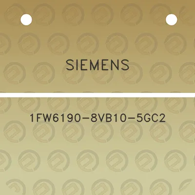 siemens-1fw6190-8vb10-5gc2