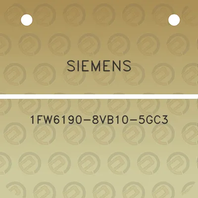 siemens-1fw6190-8vb10-5gc3