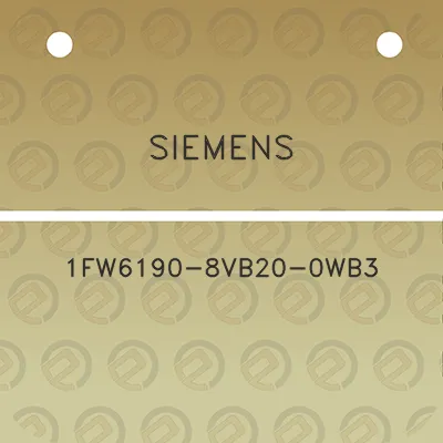 siemens-1fw6190-8vb20-0wb3