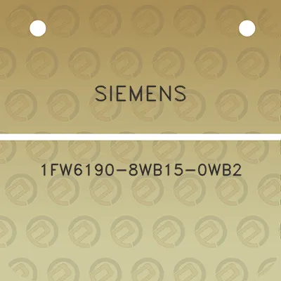 siemens-1fw6190-8wb15-0wb2