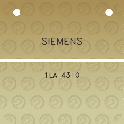 siemens-1la-4310