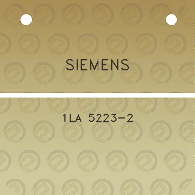 siemens-1la-5223-2