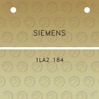 siemens-1la2-184