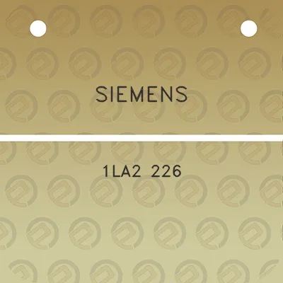 siemens-1la2-226