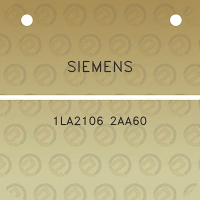 siemens-1la2106-2aa60