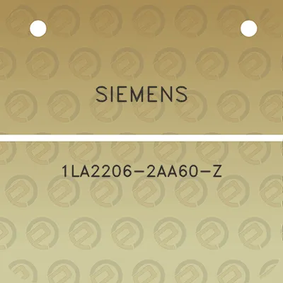 siemens-1la2206-2aa60-z