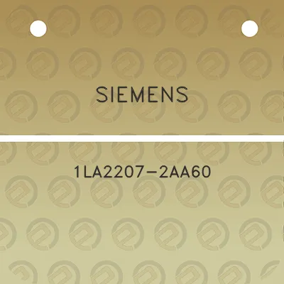 siemens-1la2207-2aa60