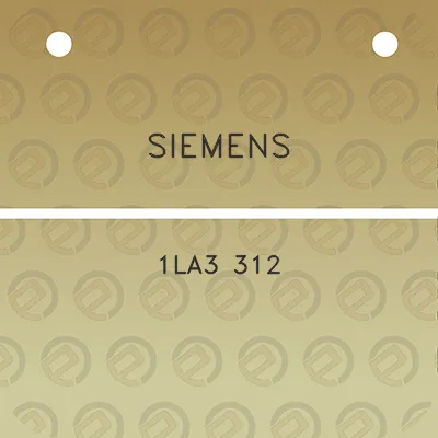 siemens-1la3-312