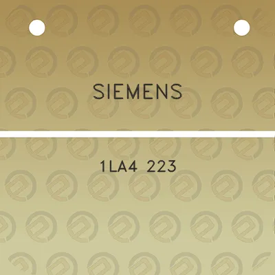 siemens-1la4-223