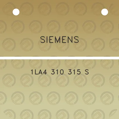 siemens-1la4-310-315-s