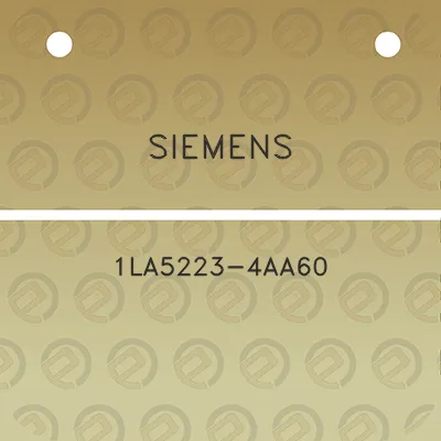 siemens-1la5223-4aa60