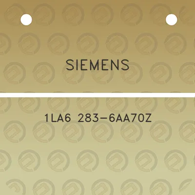 siemens-1la6-283-6aa70z