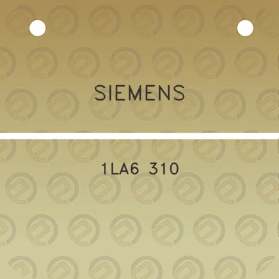 siemens-1la6-310