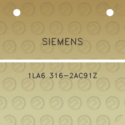 siemens-1la6-316-2ac91z