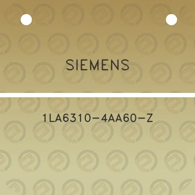 siemens-1la6310-4aa60-z