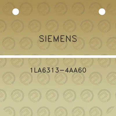 siemens-1la6313-4aa60