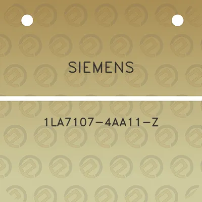 siemens-1la7107-4aa11-z