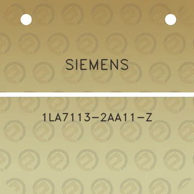 siemens-1la7113-2aa11-z