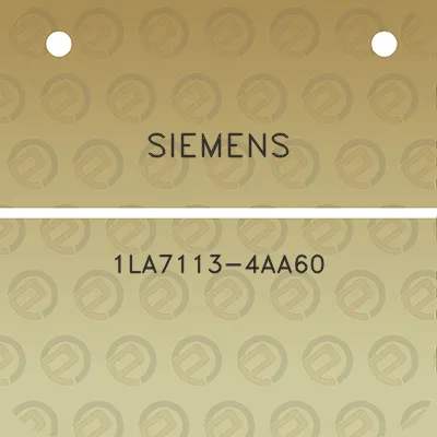 siemens-1la7113-4aa60