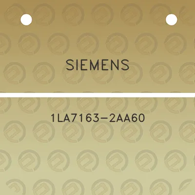 siemens-1la7163-2aa60