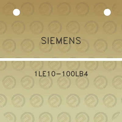 siemens-1le10-100lb4