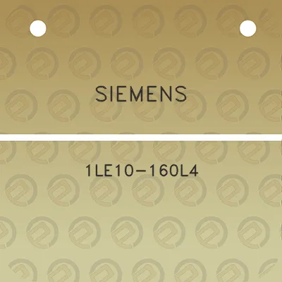 siemens-1le10-160l4