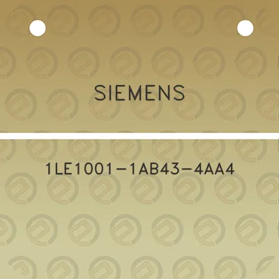 siemens-1le1001-1ab43-4aa4