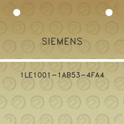 siemens-1le1001-1ab53-4fa4