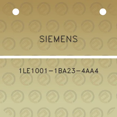 siemens-1le1001-1ba23-4aa4