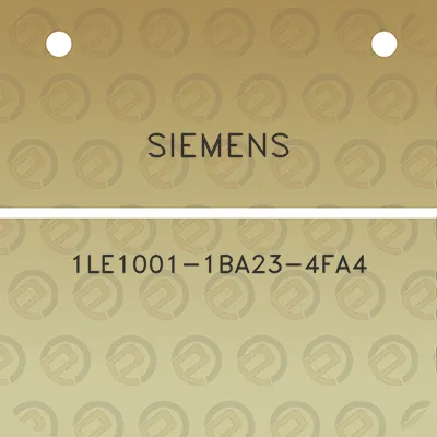 siemens-1le1001-1ba23-4fa4