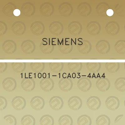 siemens-1le1001-1ca03-4aa4