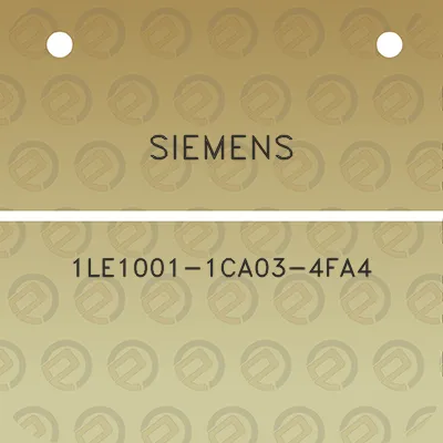 siemens-1le1001-1ca03-4fa4